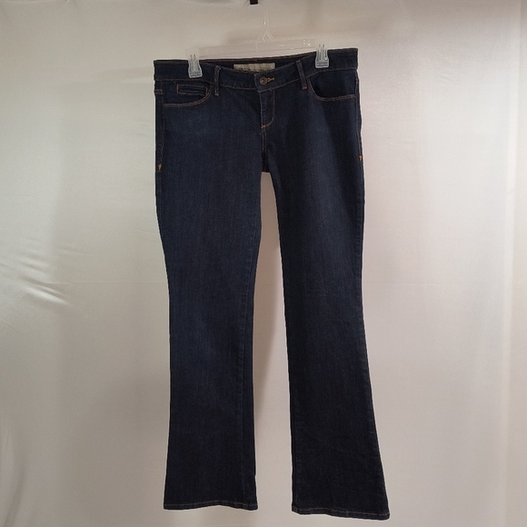 Guess Men's 31 Blue Ultra Low Boot Cut Jeans - Picture 1 of 12